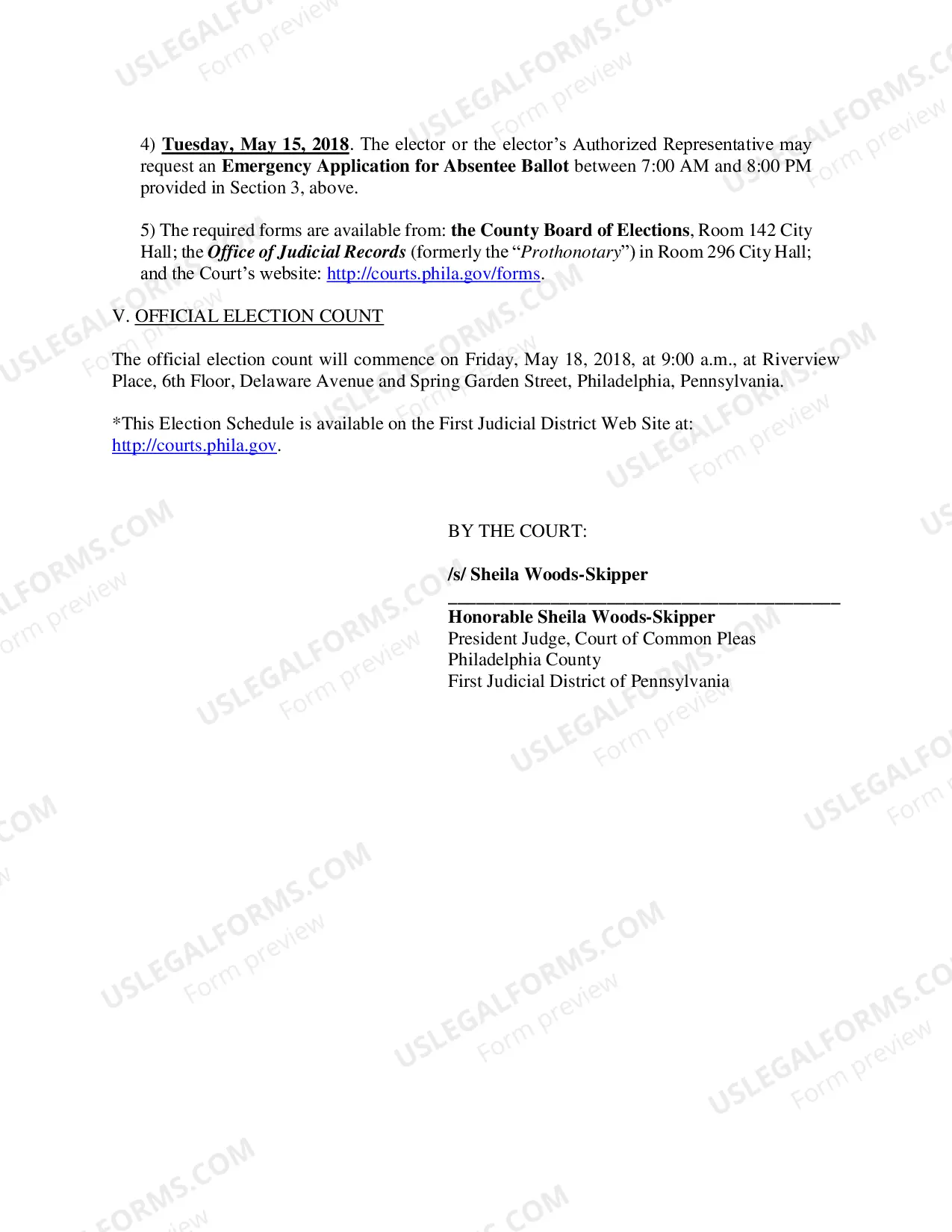 Preview ELECTiON DAY JUDICIAL ASSIGNMENTS 2018 Primary Election - Tuesday, May 15, 2018