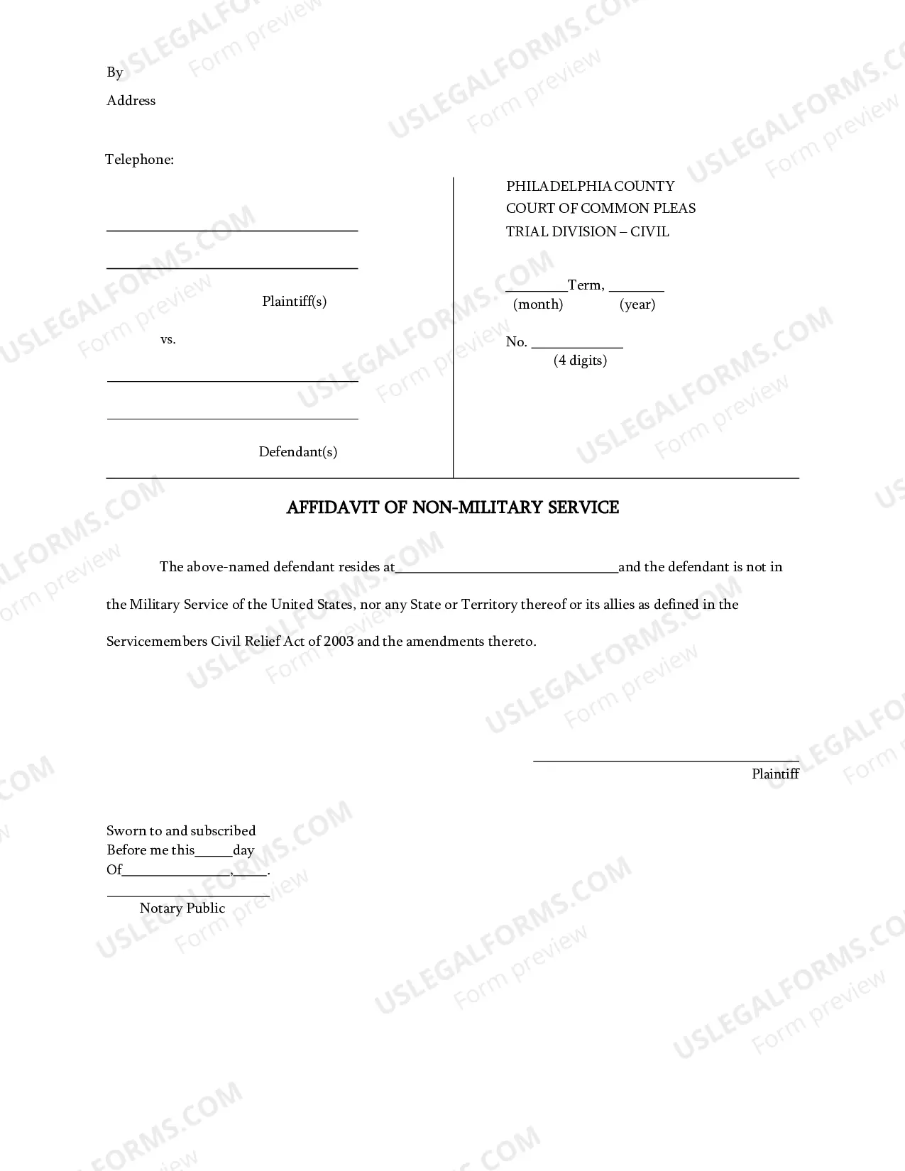 Preview Default Judgment Packet - Assessment of Damages