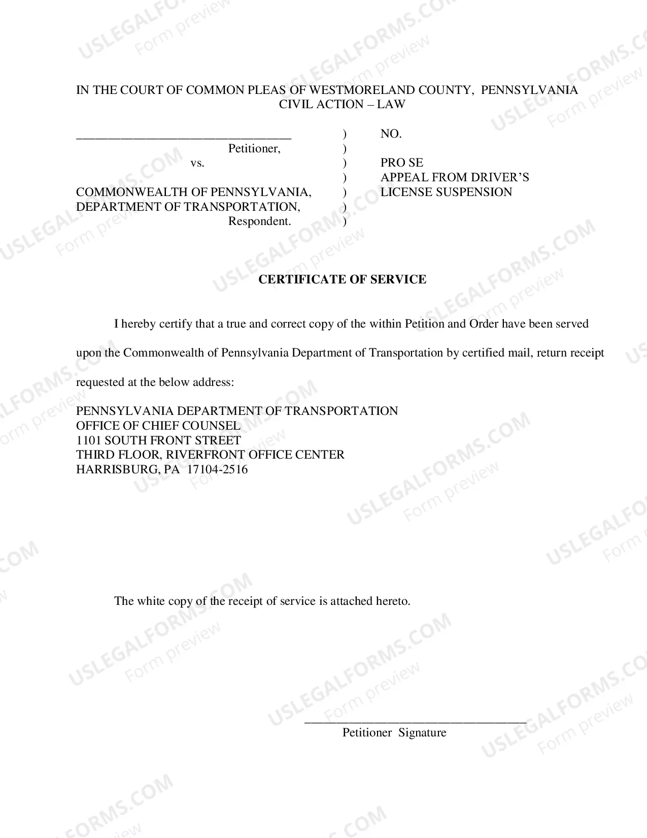 Preview License Suspension Appeal