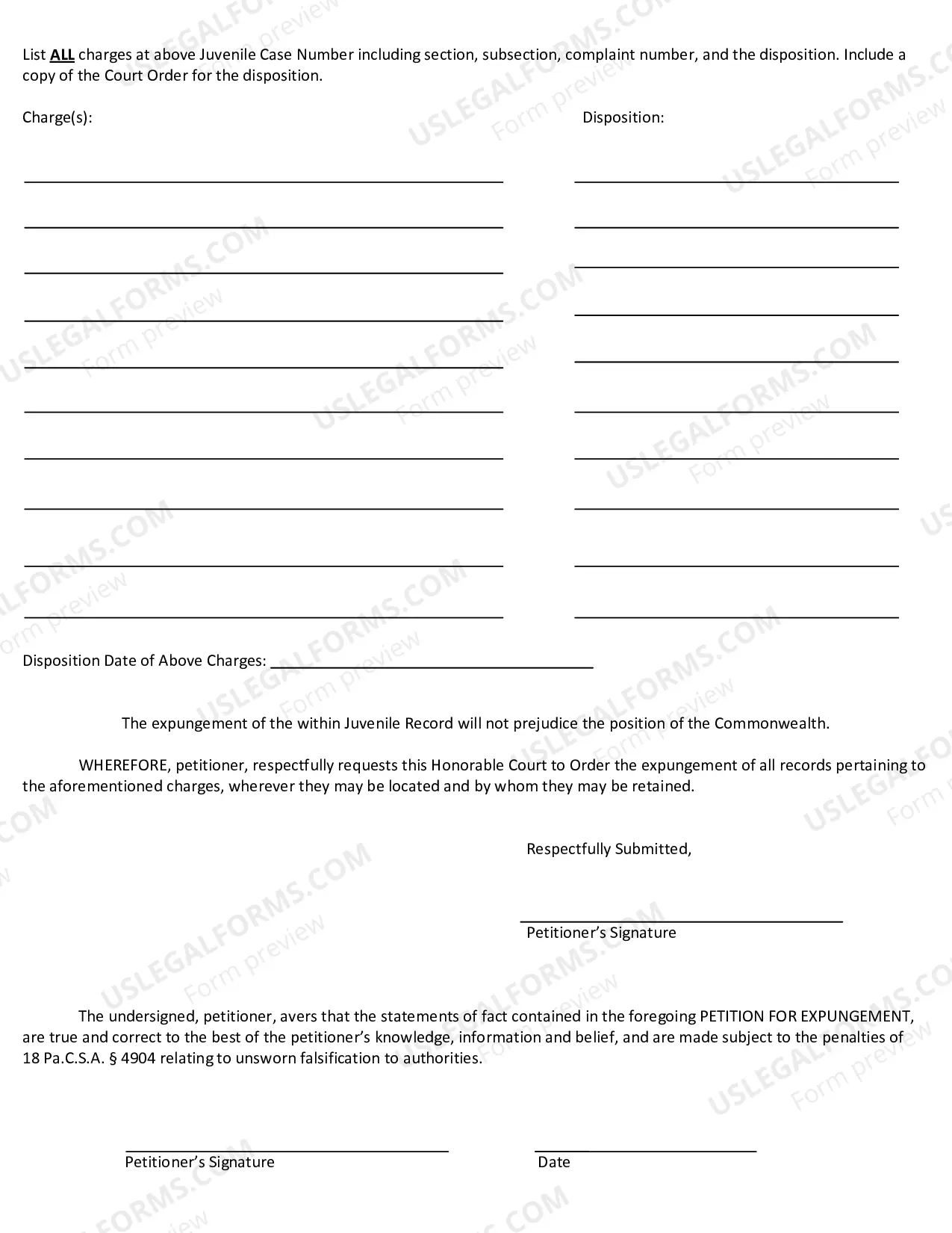 Preview Juvenile Expungement