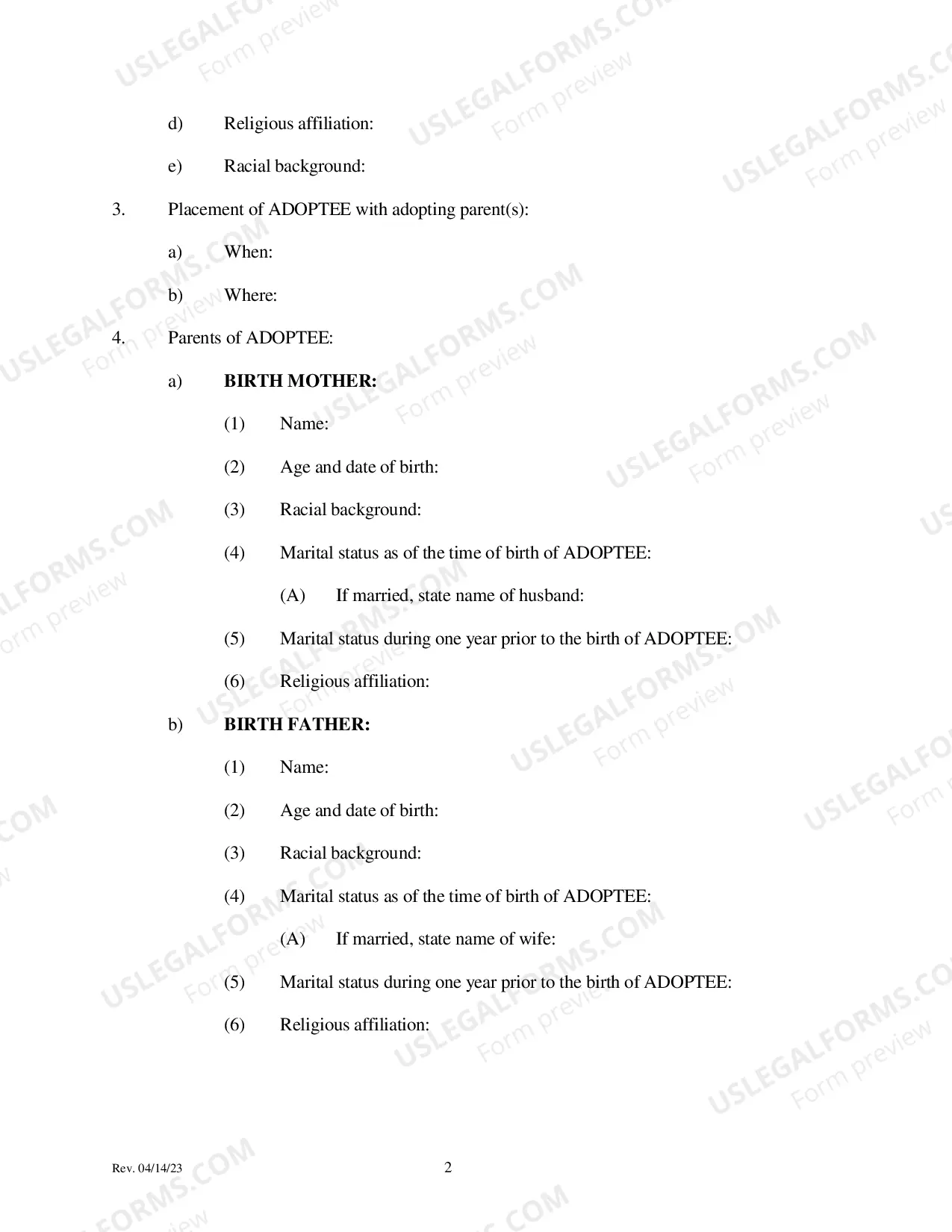 Preview Report of intermediary