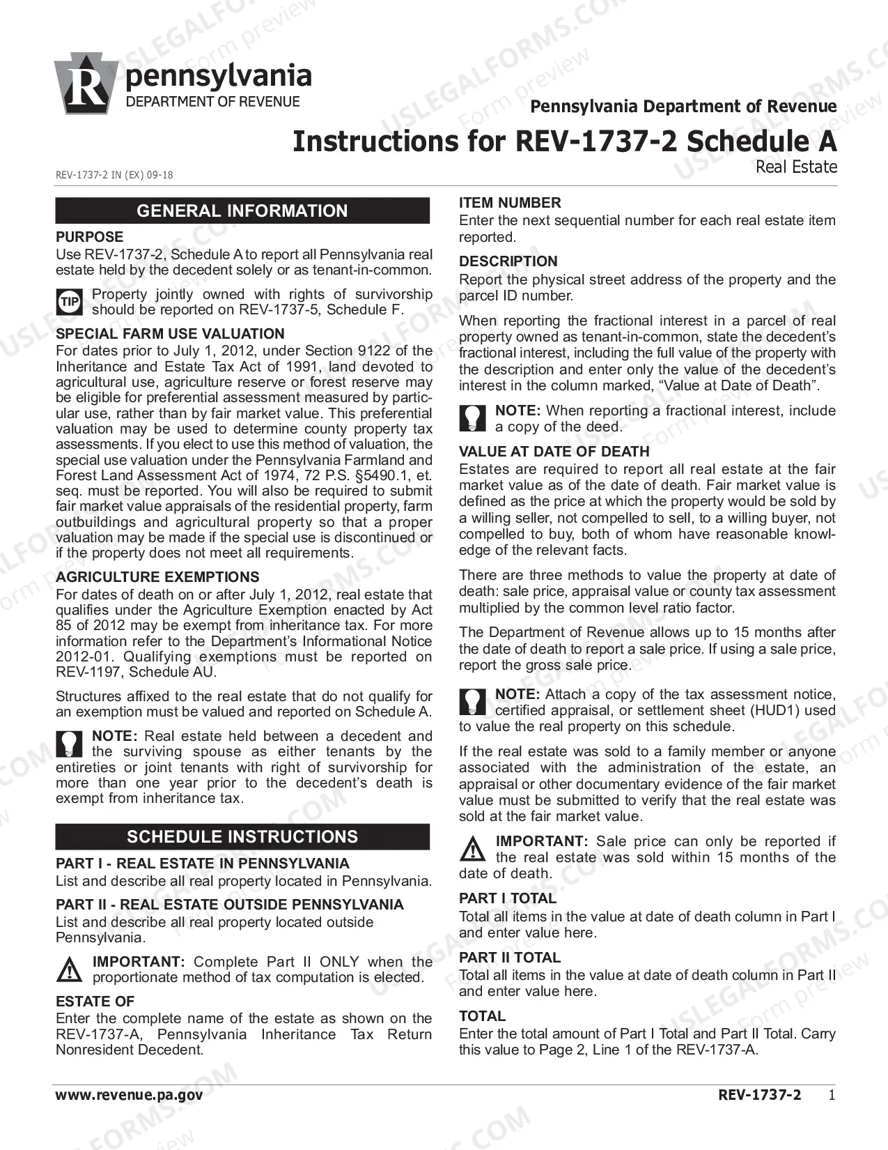 Preview REV-1737-2 -- Schedule A