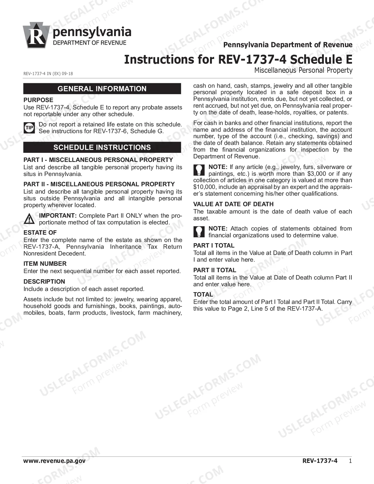 Preview REV-1737-4 -- Schedule E