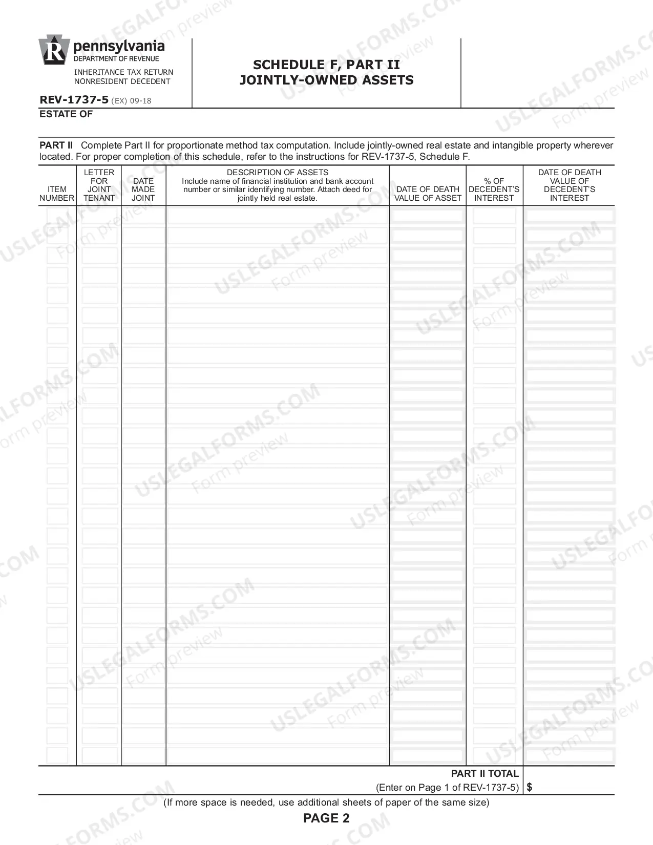 Preview REV-1737-5 -- Schedule F
