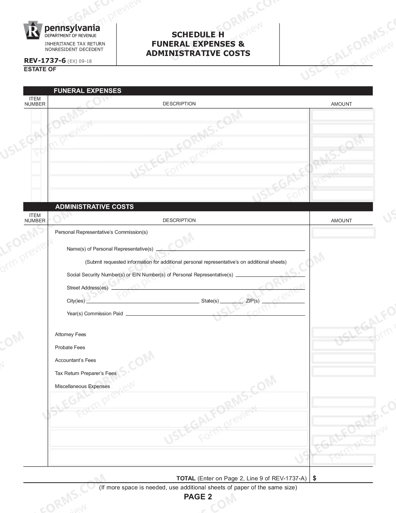 Preview REV-1737-6 -- Schedule G/Schedule H