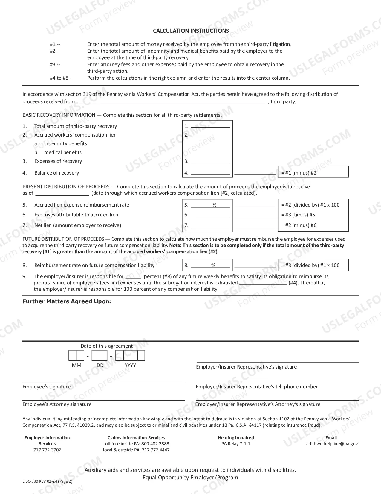 Preview Third Party Settlement Agreement