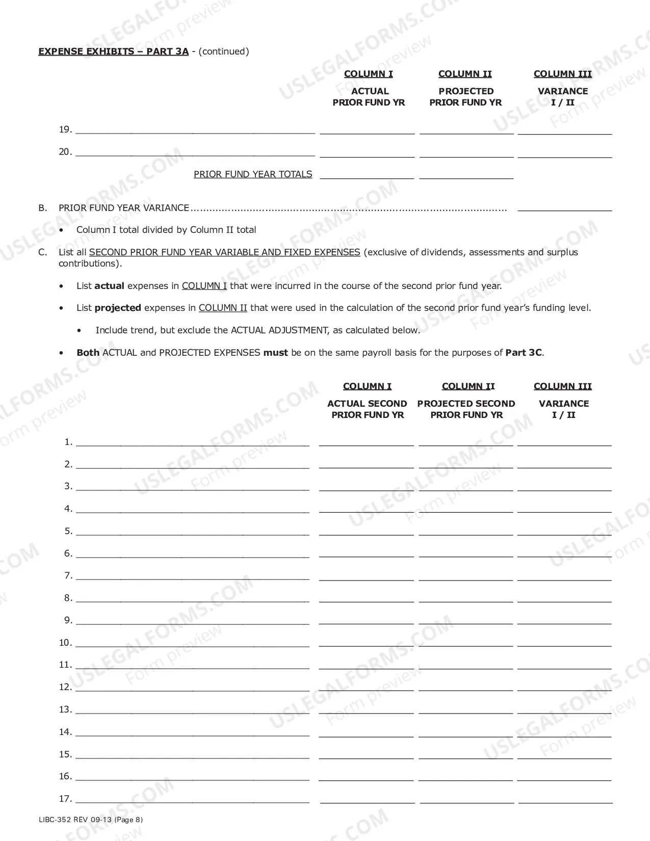 Preview Expense Loss Cost Multiplier Worksheet For Group Self-Insurance Fund