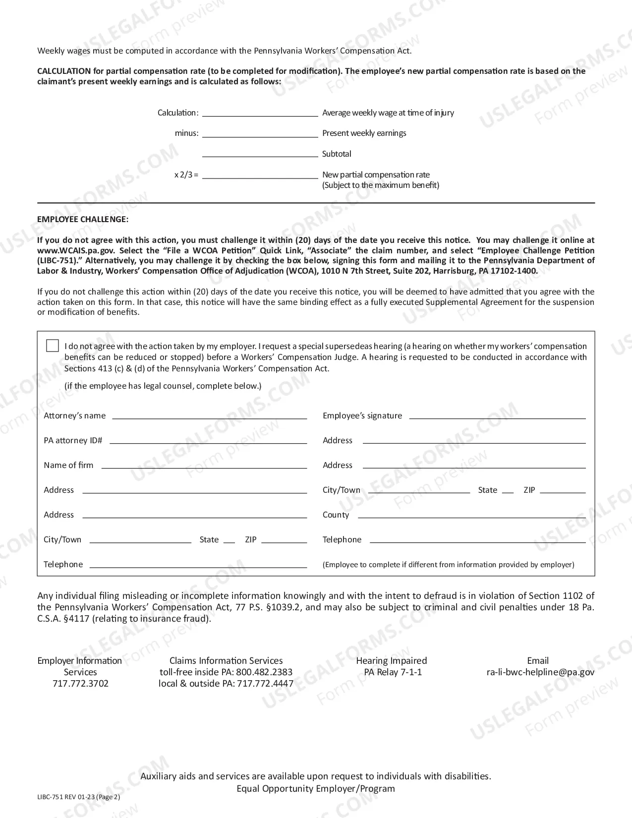 Preview Notification of Suspension Or Modification Pursuant to Section 413 (C) And (D)