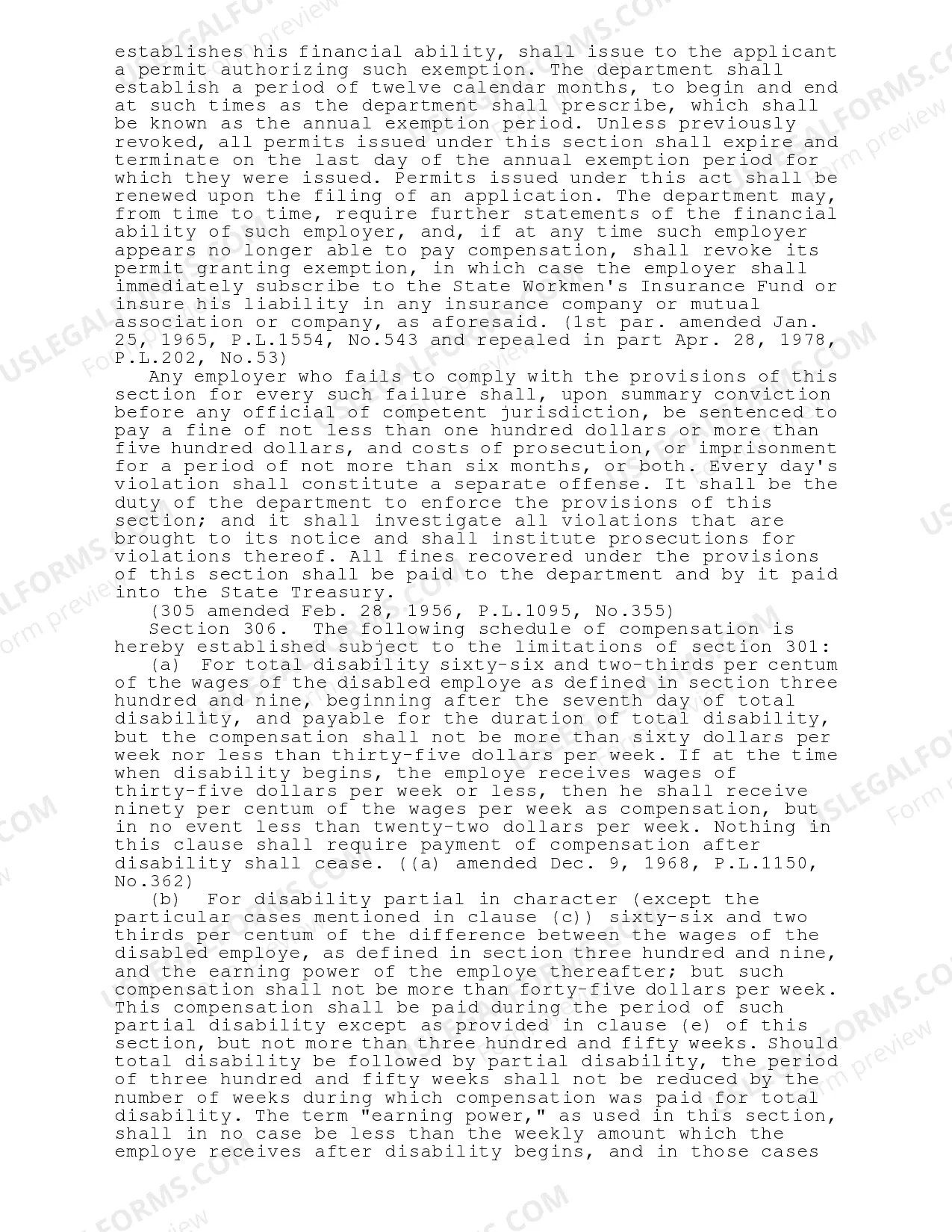 Preview Pennsylvania Occupational Disease Act