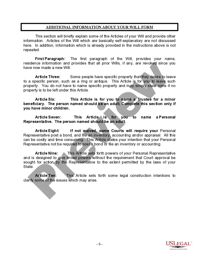 Get Last Will and Testament for other Persons Preview Last Will and Testament for other Persons