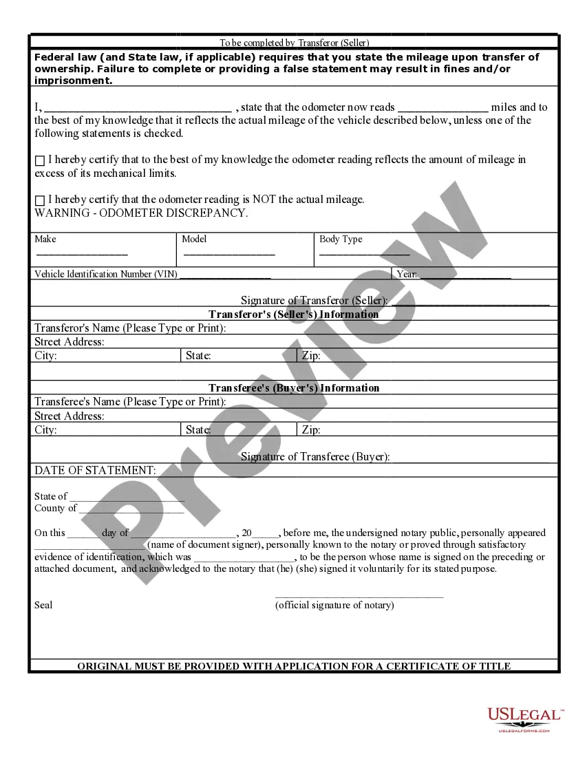 Get Bill of Sale for Automobile or Vehicle including Odometer Statement and Promissory Note Preview Bill of Sale for Automobile or Vehicle including Odometer Statement and Promissory Note