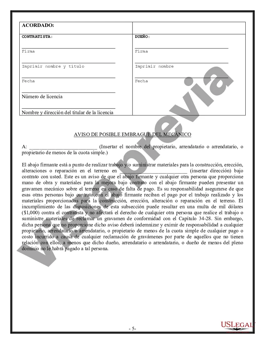 Preview Contrato de pintura para contratista