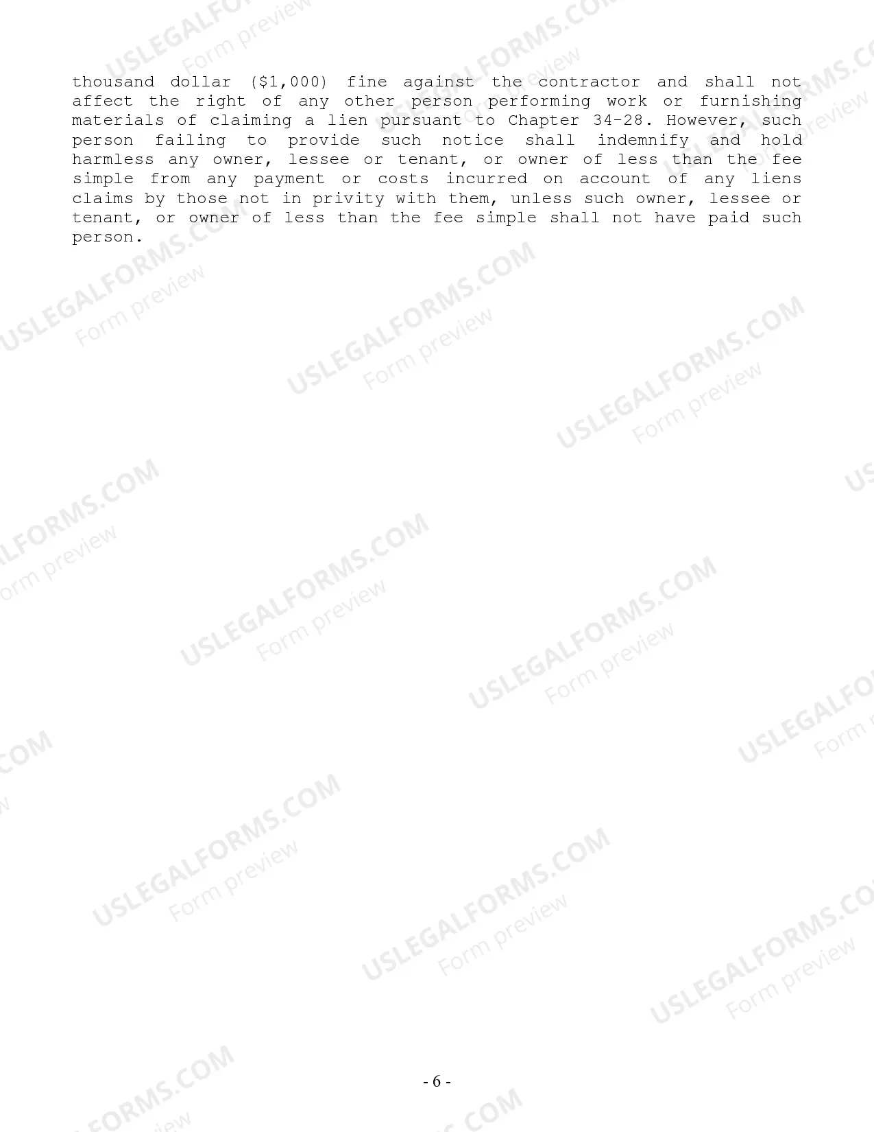 Preview HVAC Contract for Contractor