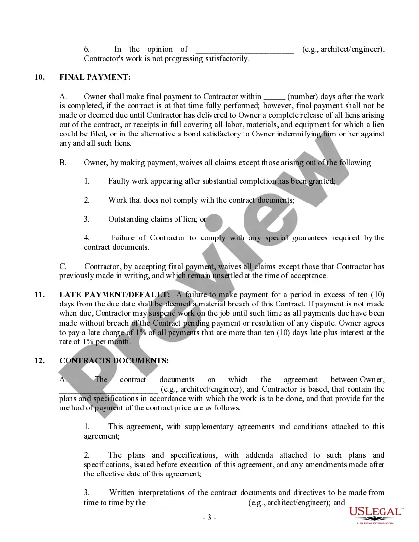 Get Commercial Contract for Contractor Preview Commercial Contract for Contractor