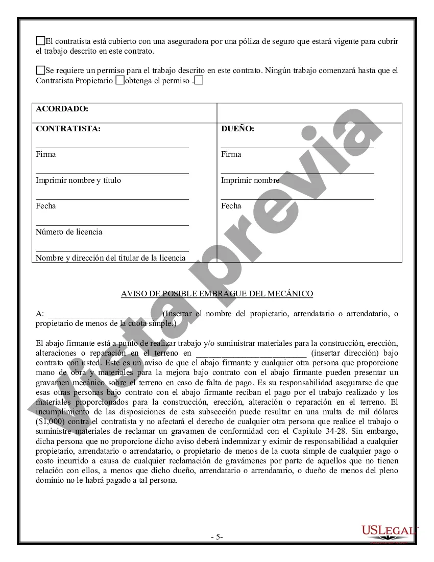 Preview Contrato de excavadora para contratista