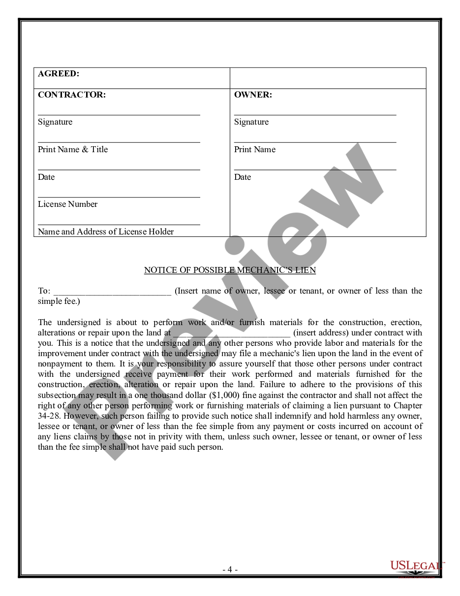 page 3 Security Contract for Contractor preview