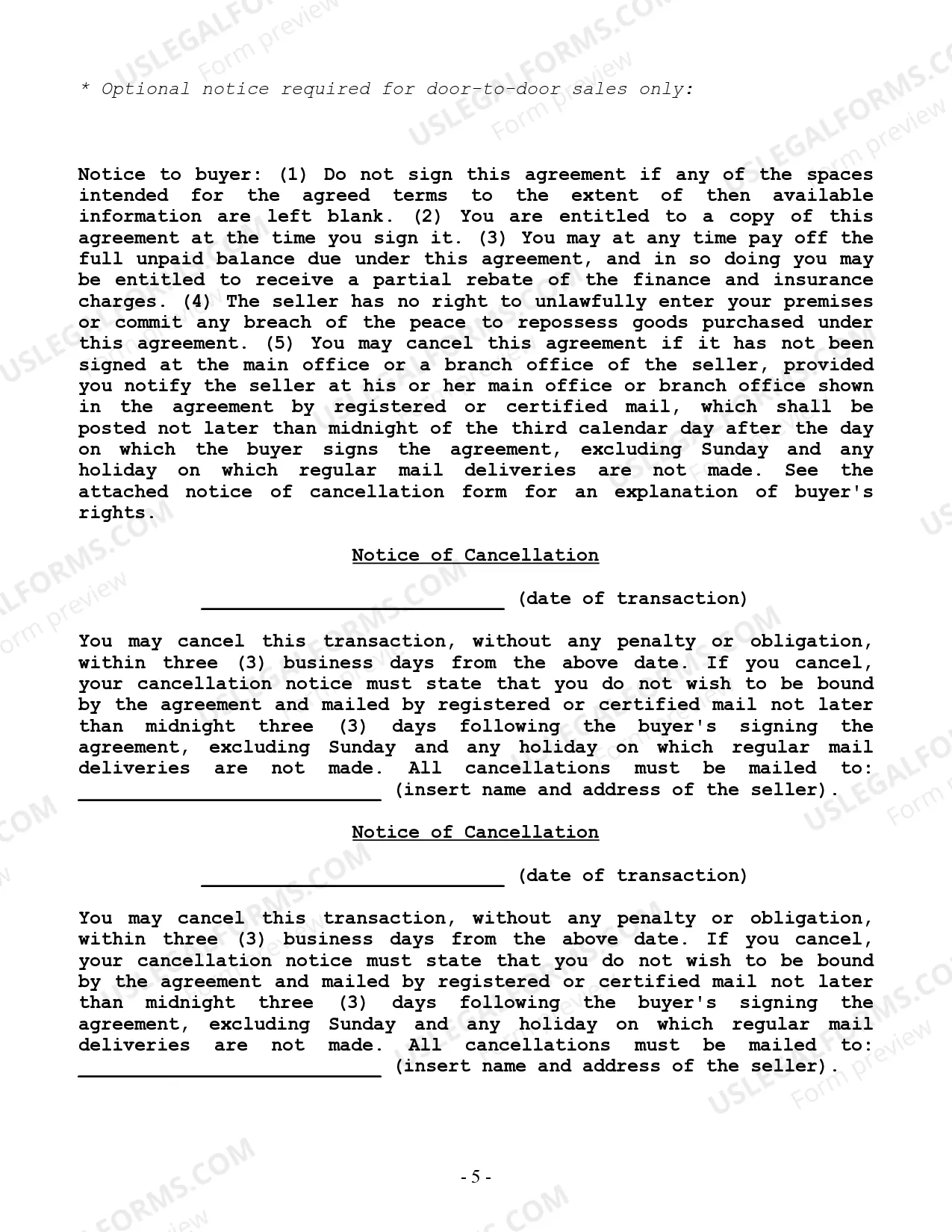 Preview Security Contract for Contractor