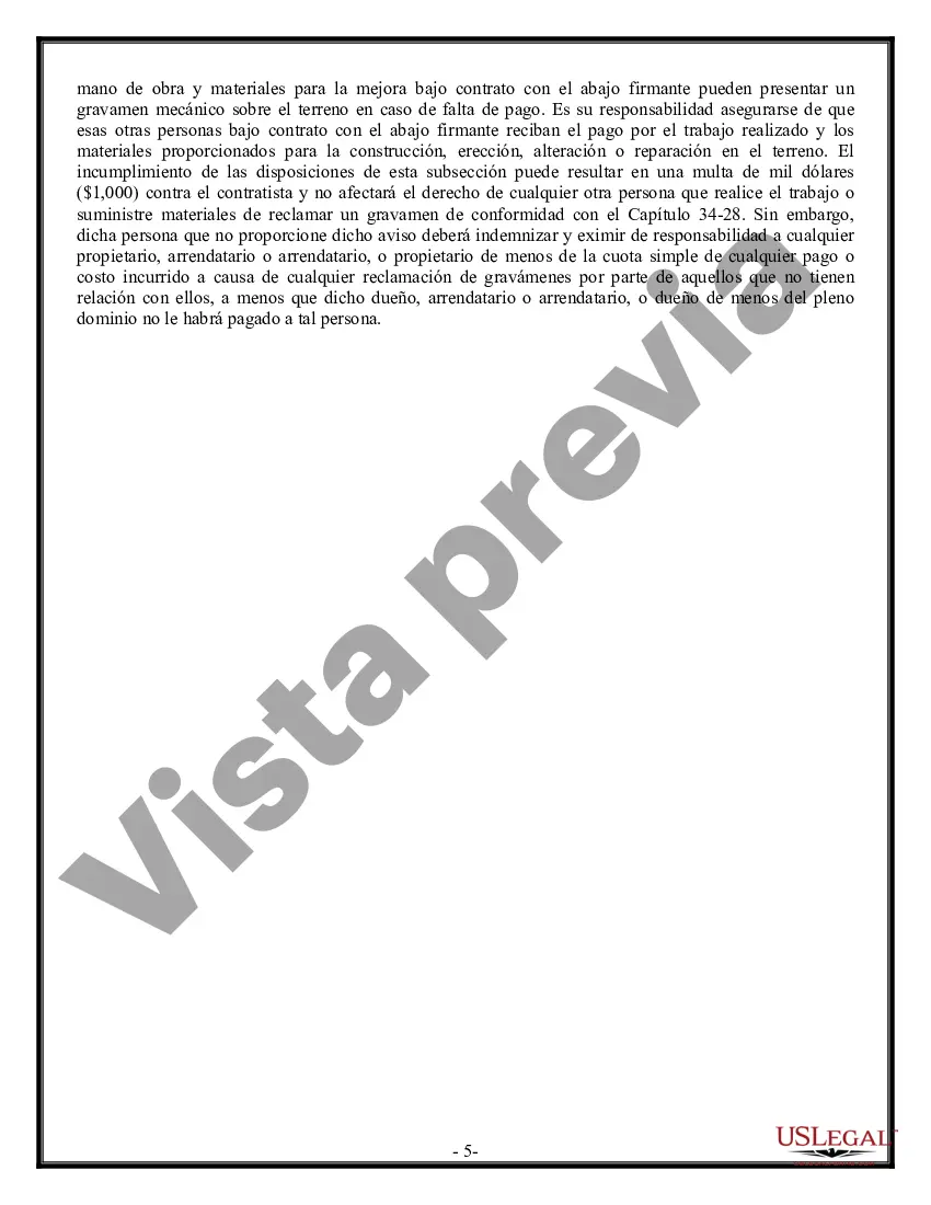 Preview Contrato de trabajo en el sitio para el contratista