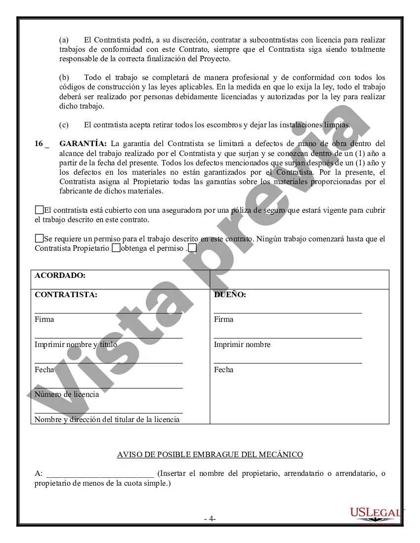 Preview Contrato de albañil para contratista