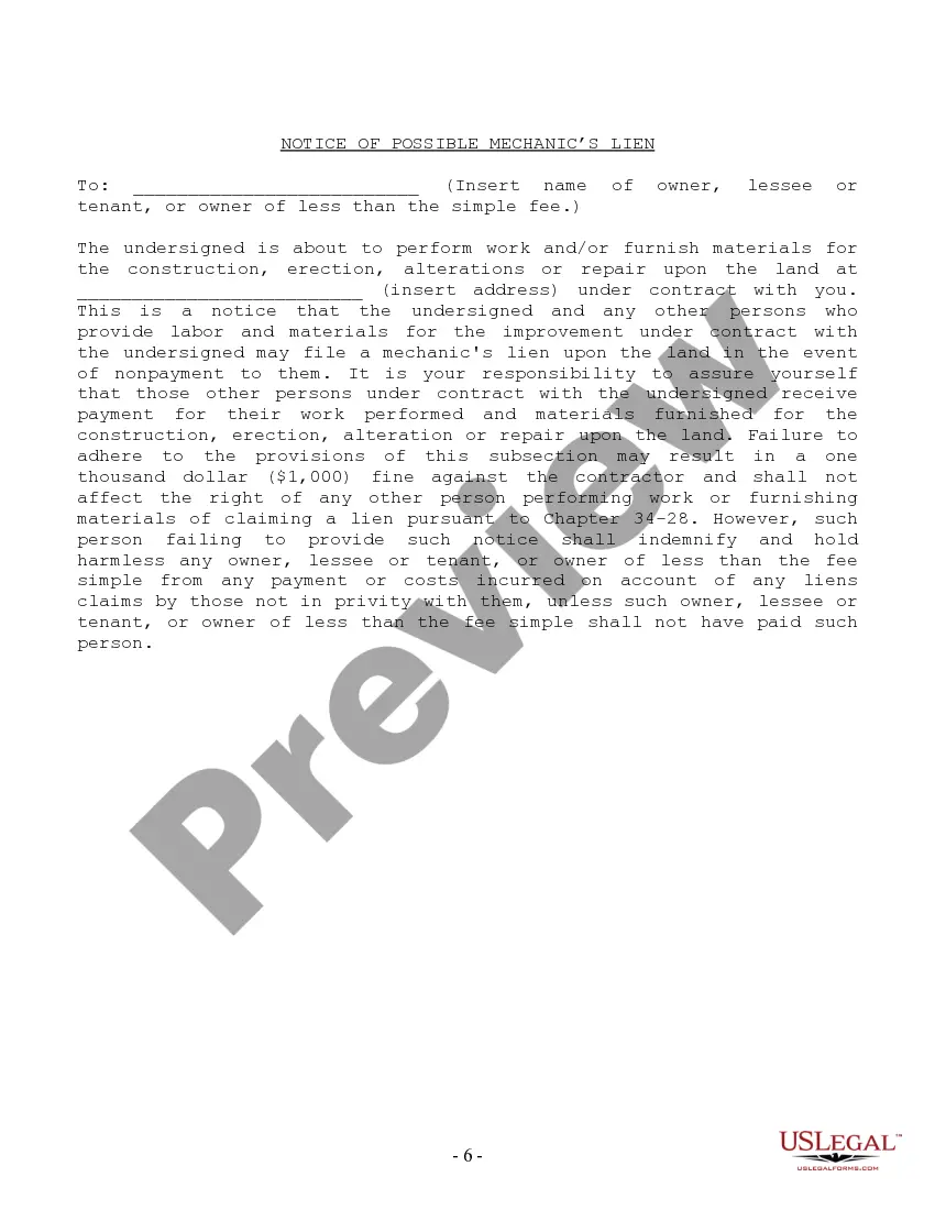 Preview Electrical Contract for Contractor