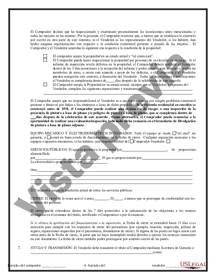 Preview Contrato de Compraventa de Bienes Inmuebles sin Corredor para Acuerdo de Venta de Casa Residencial