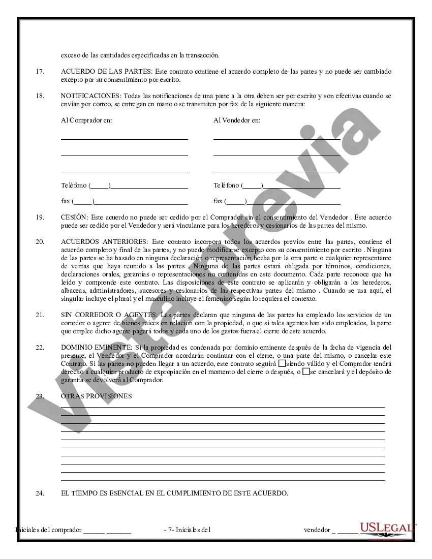 Preview Contrato de Compraventa de Bienes Inmuebles sin Corredor para Acuerdo de Venta de Casa Residencial