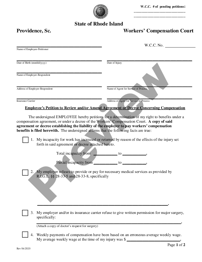 assignment of petition to a workers compensation judge