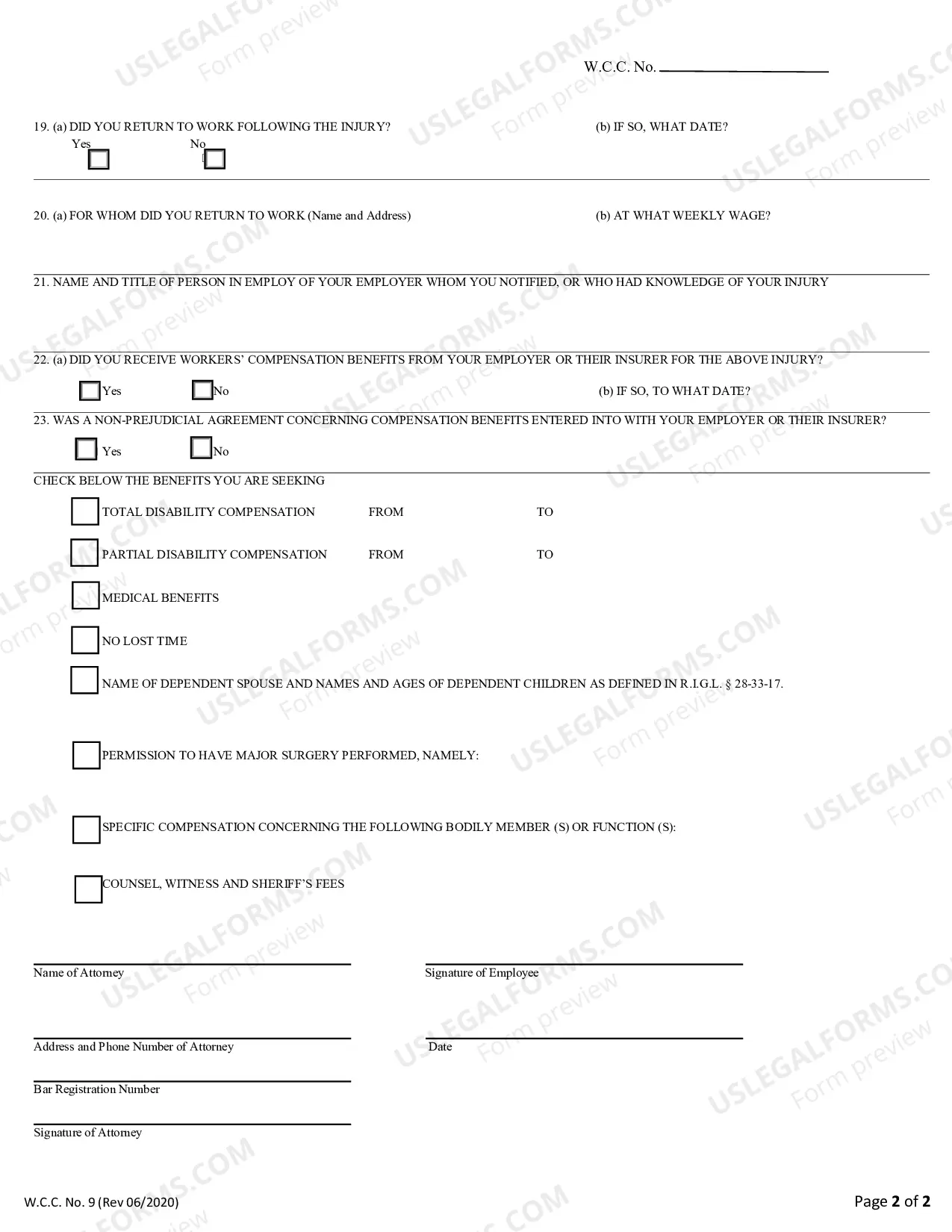 Preview Workers Compensation Original Petition