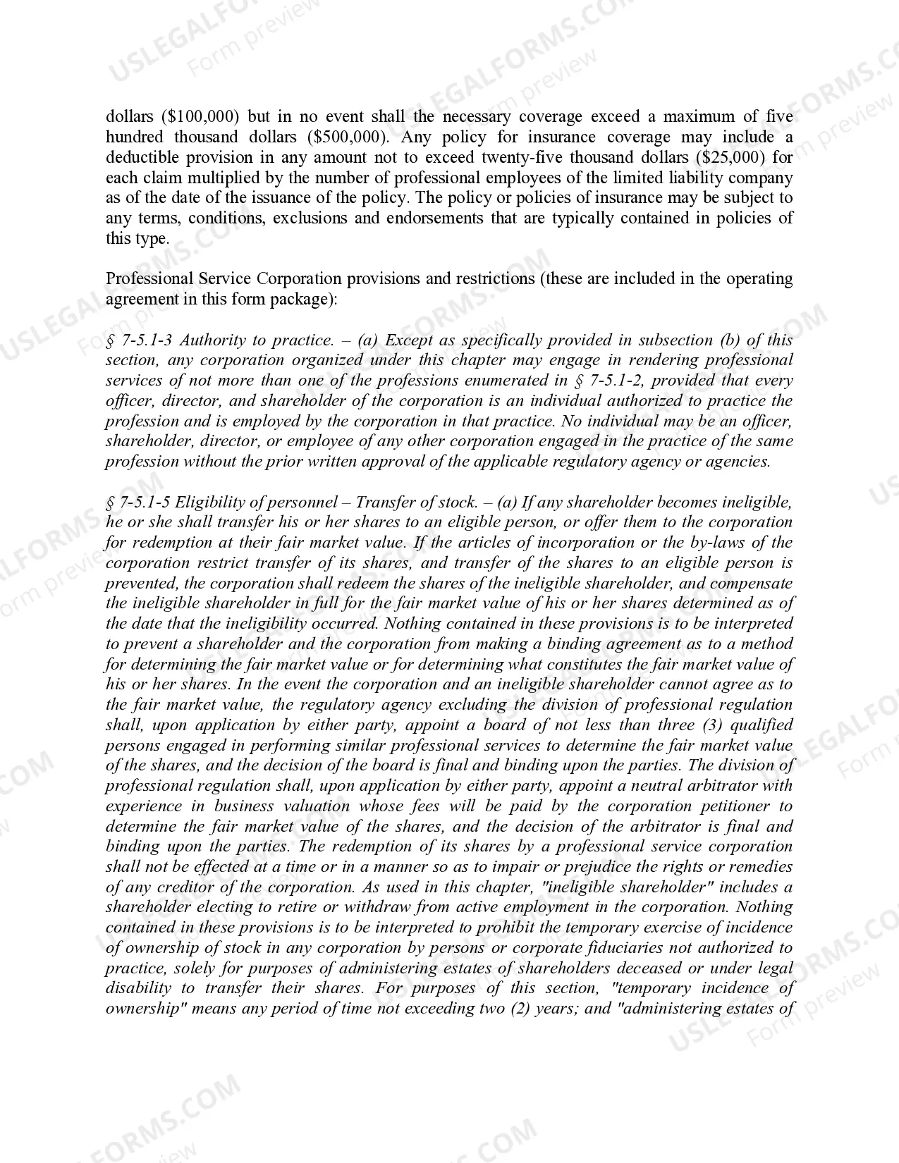 Preview Rhode Island Limited Liability Company LLC Formation Package