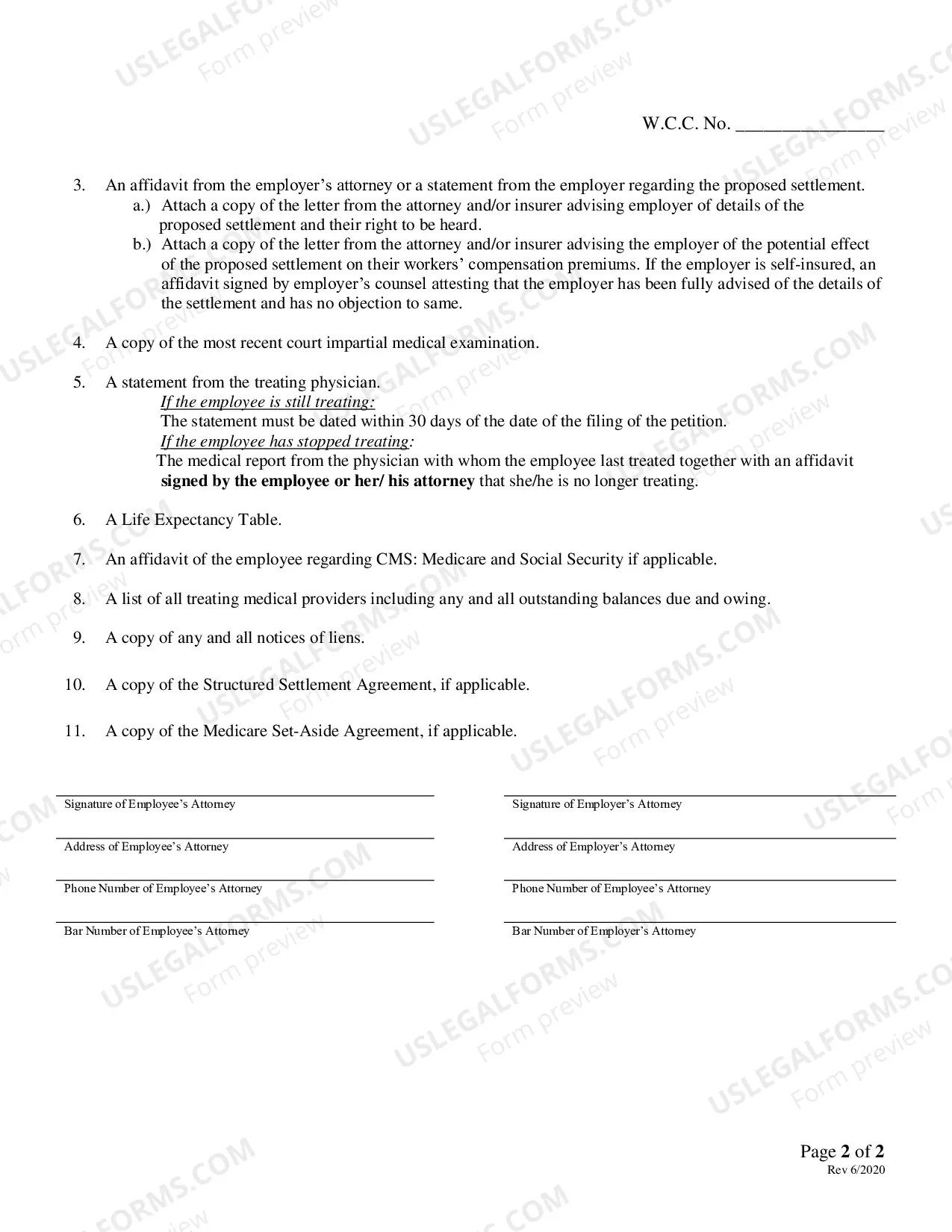 Preview Workers Compensation Attorney Worksheet Settlement for Lump Sum or Structural Type Payments