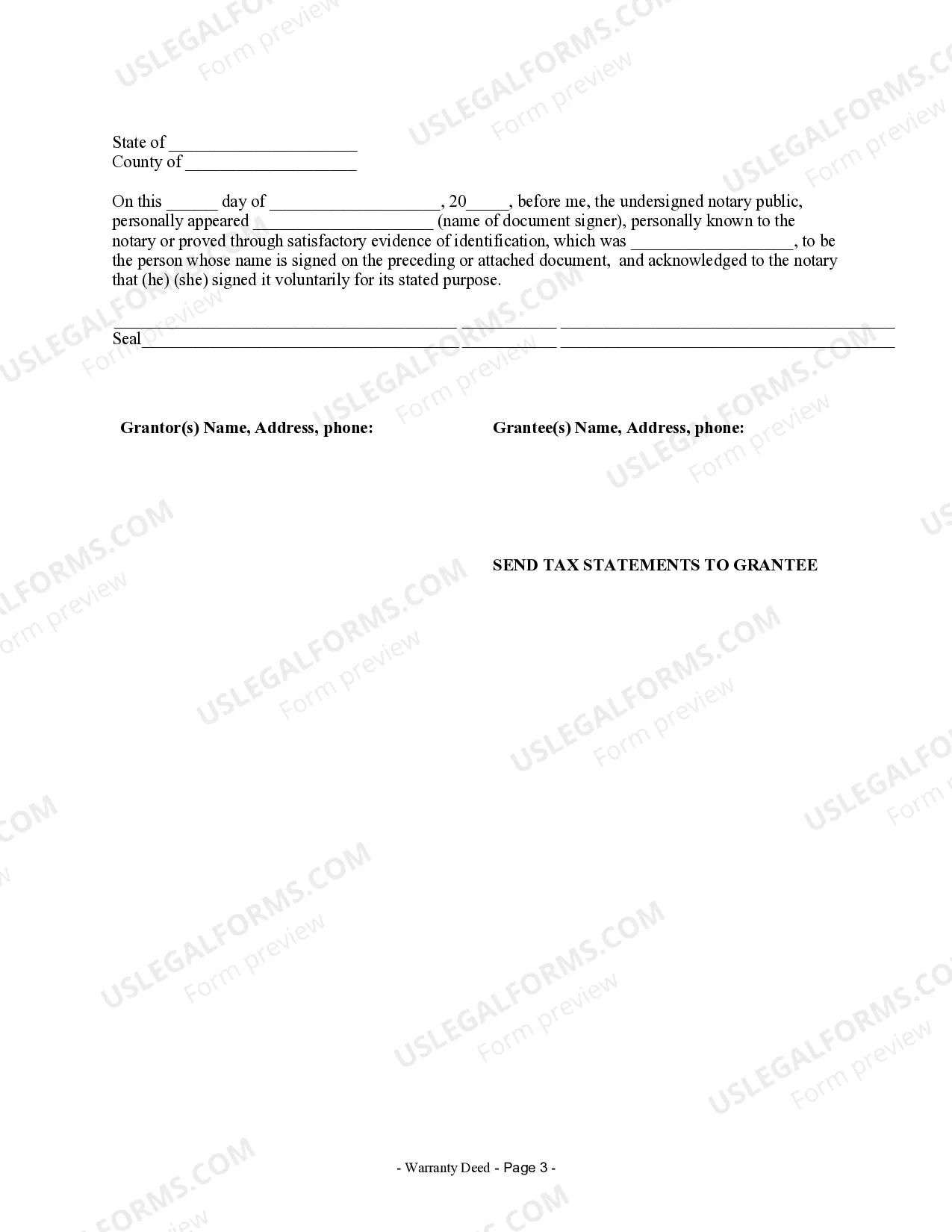 Preview Warranty Deed from Husband and Wife to Husband and Wife