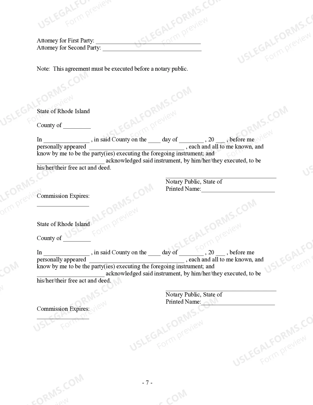 Preview Postnuptial Property Agreement