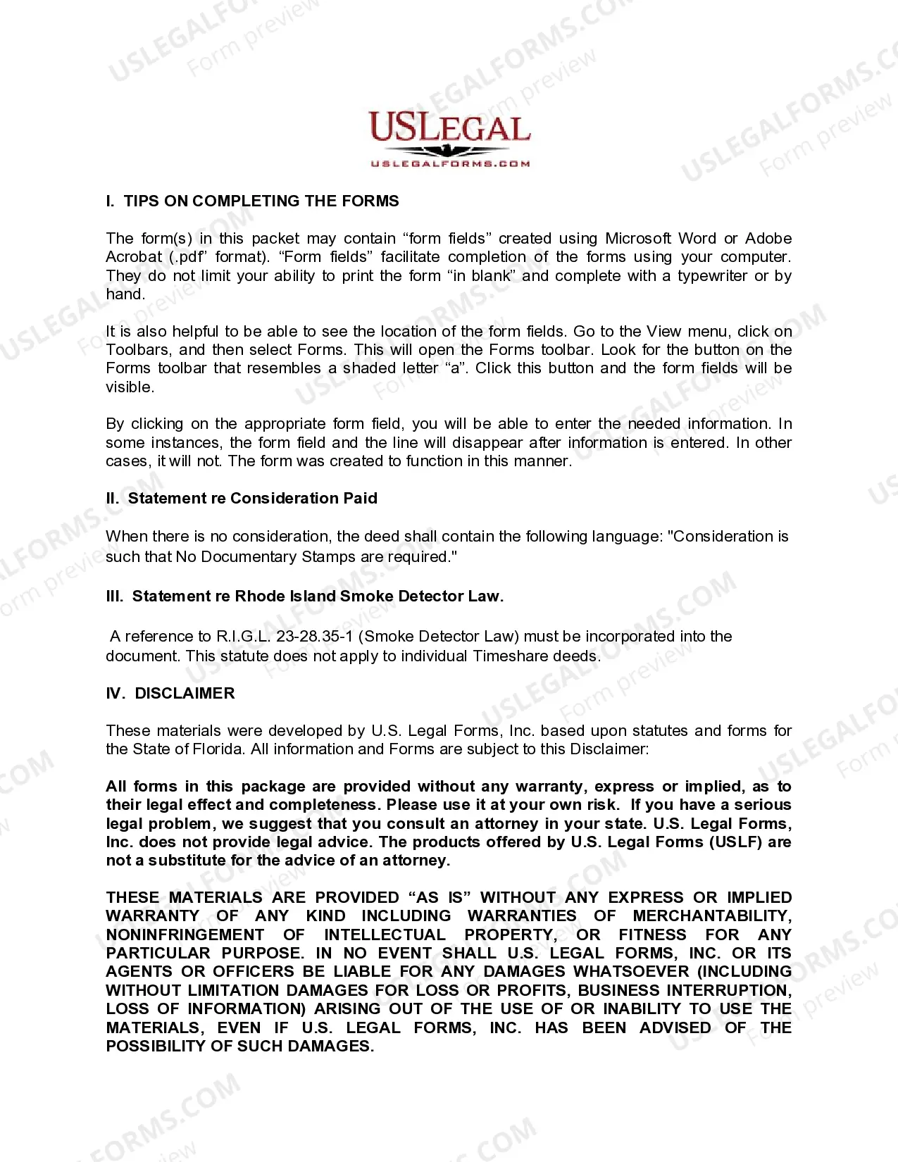 Preview Quitclaim Deed from Husband and Wife to Limited Liability Company