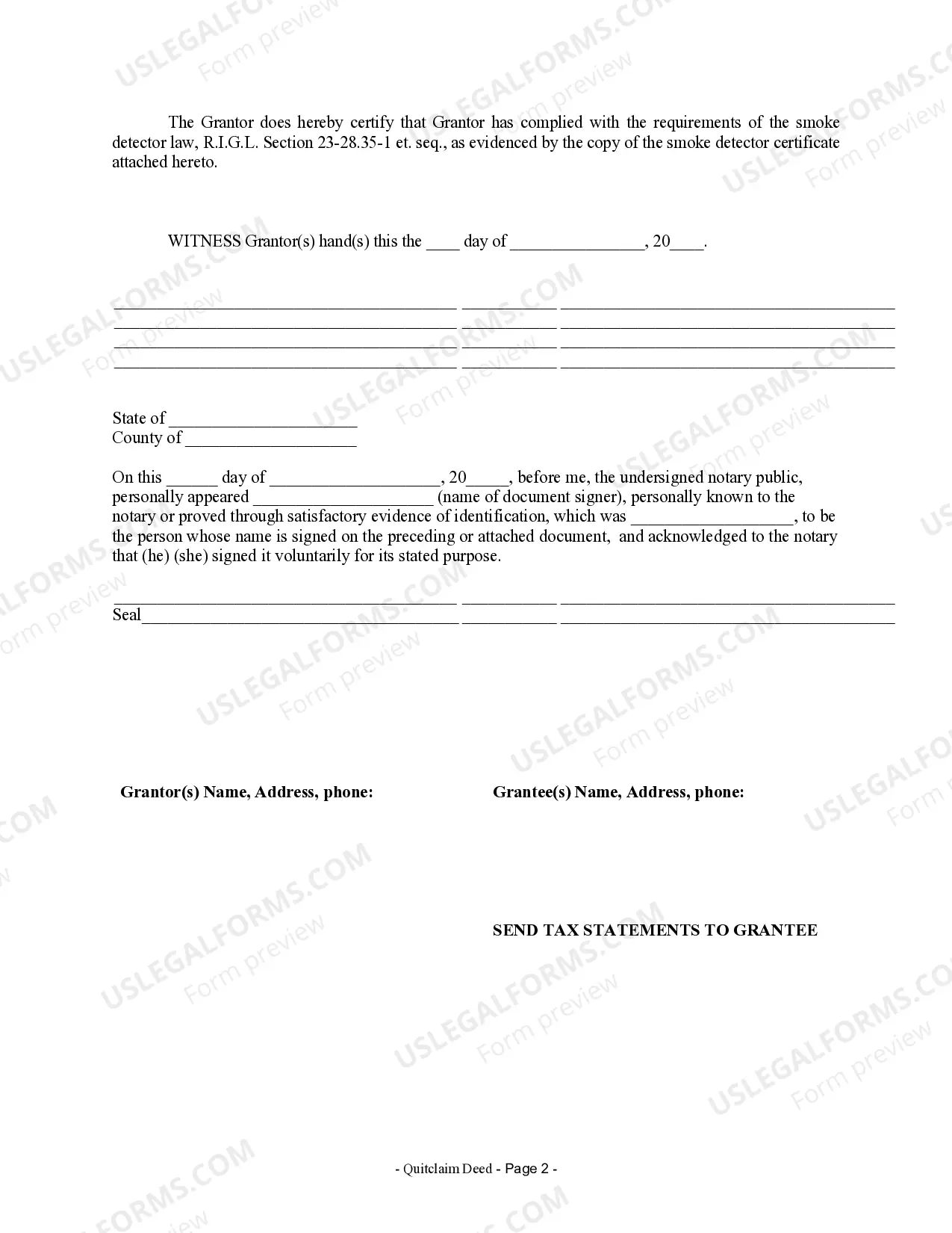 Preview Quitclaim Deed from Individual to Two Individuals in Joint Tenancy