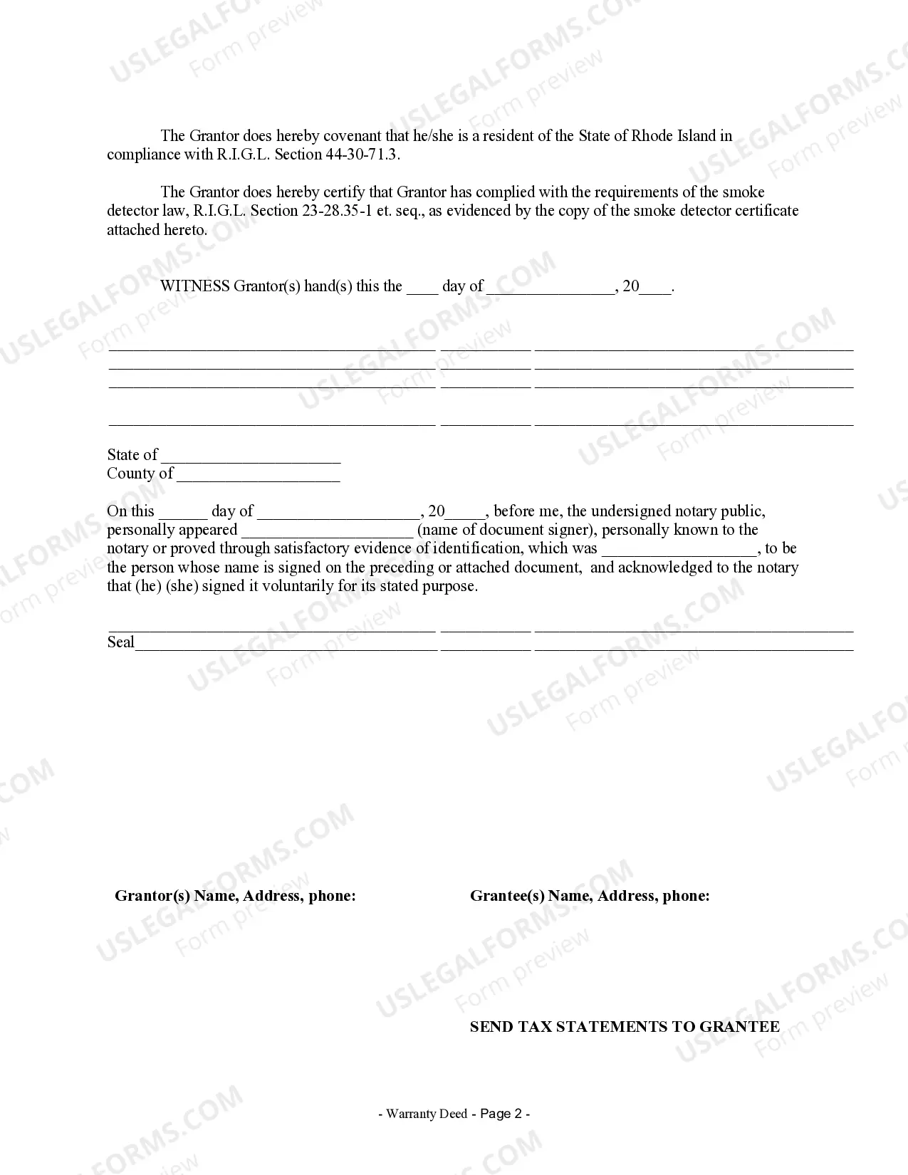 Preview Warranty Deed from Individual to LLC