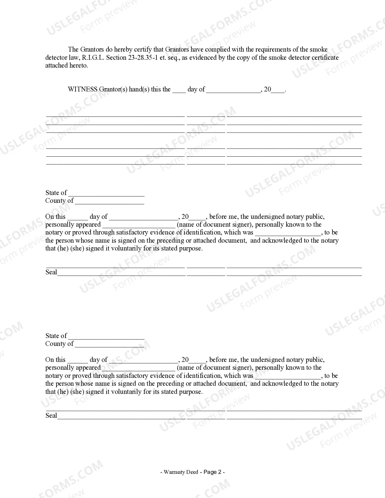 Preview Warranty Deed from Husband and Wife to Corporation