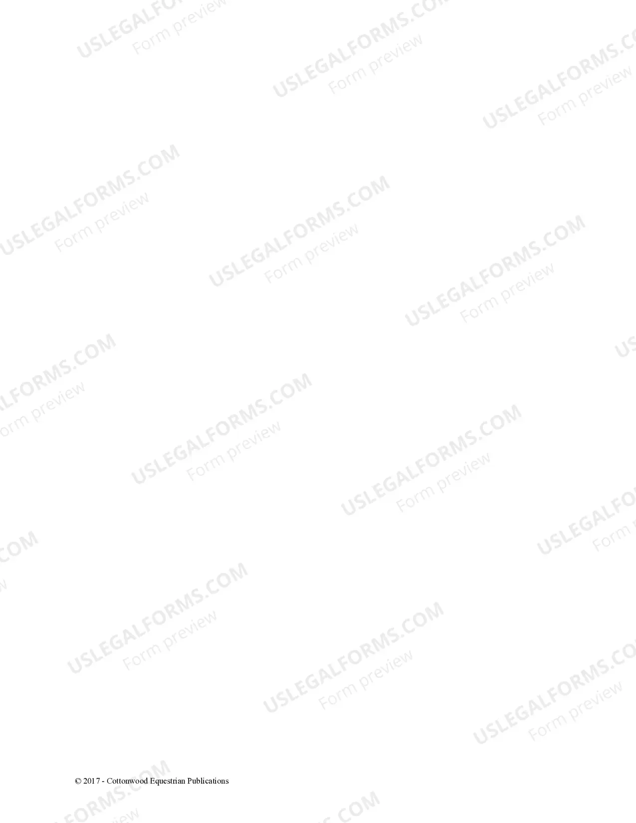 Preview Release of Liability Owner Rider - Horse Equine Forms