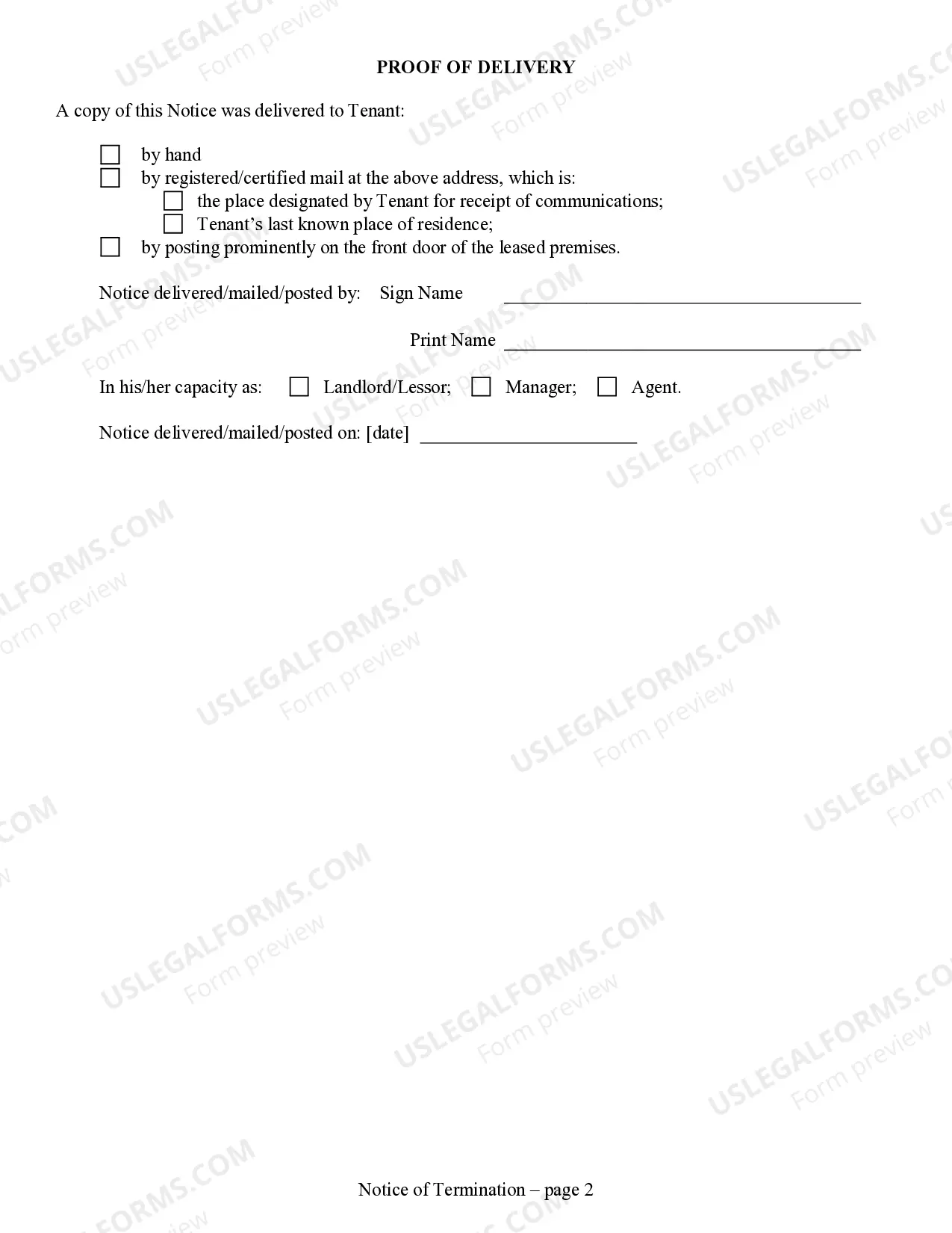 Preview 20 Day Notice to Remedy Reoccurring Breach or Lease Terminates for Residential Property