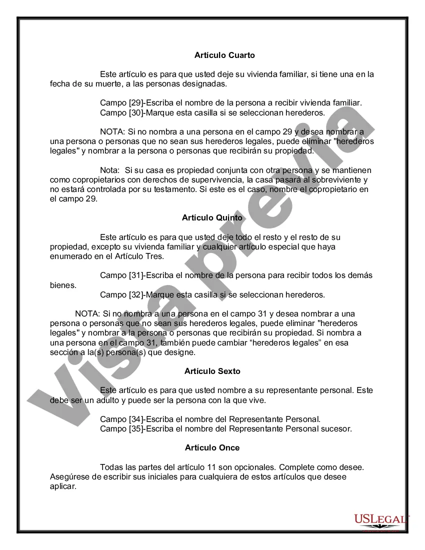 Preview Testamentos mutuos que contienen última voluntad y testamentos para personas solteras que viven juntas sin hijos