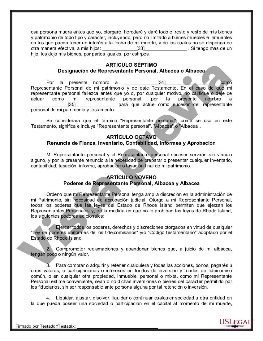 Preview Paquete de Testamentos Mutuos de Últimas Voluntades y Testamentos para Personas Solteras que conviven con Hijos Adultos