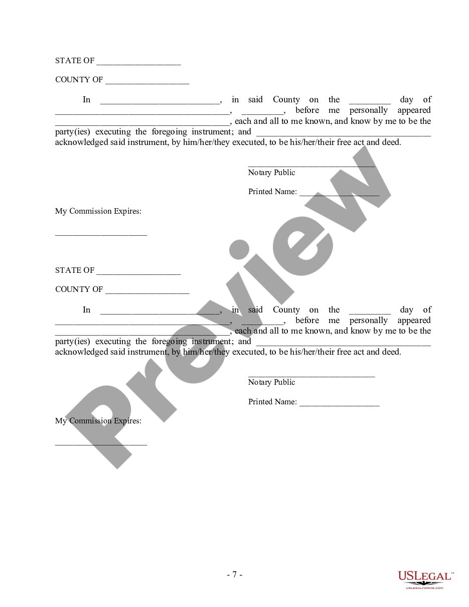 page 7 Non-Marital Cohabitation Living Together Agreement preview
