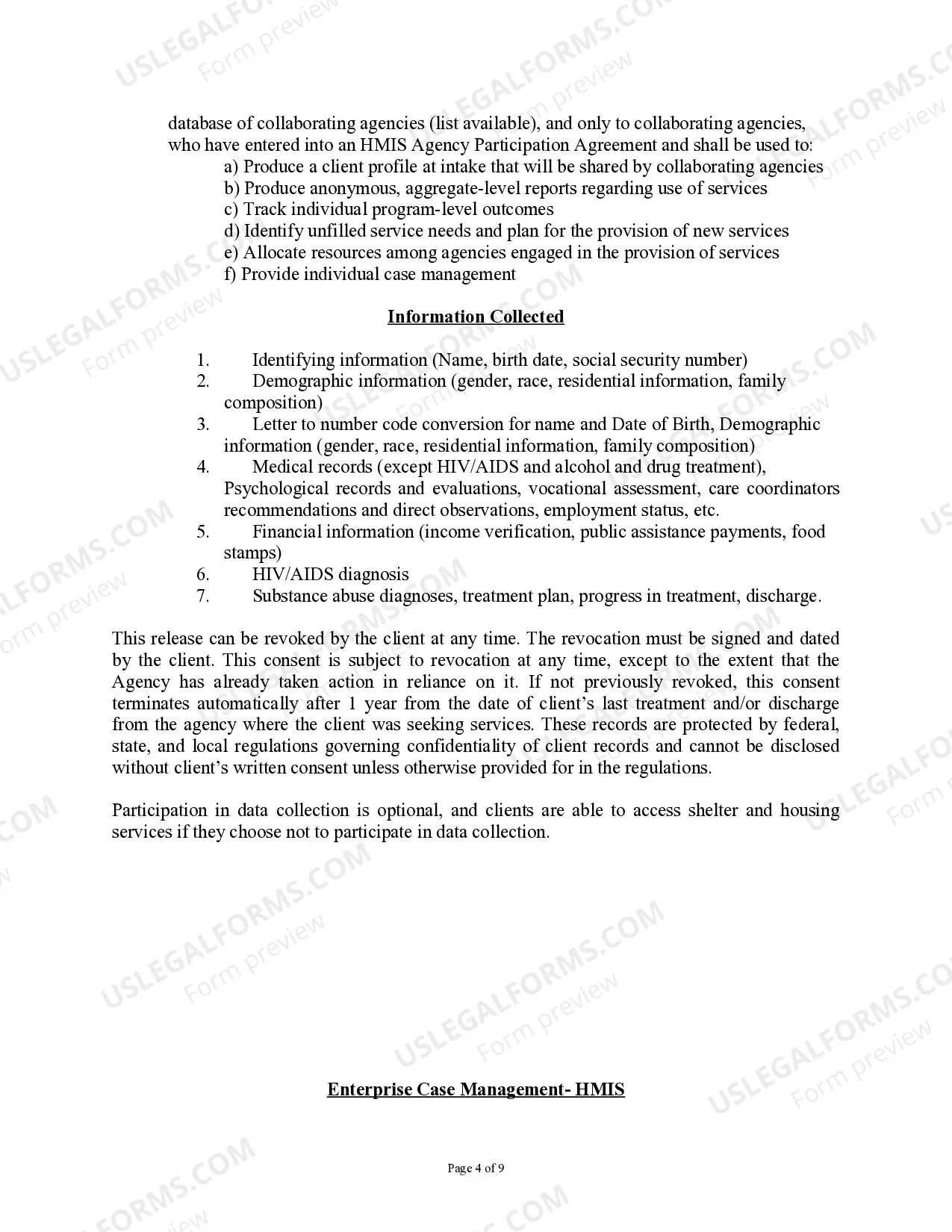 Preview Rhode Island Homelessness Management and Information System Policy Statement and Consent Form - Rhode Island