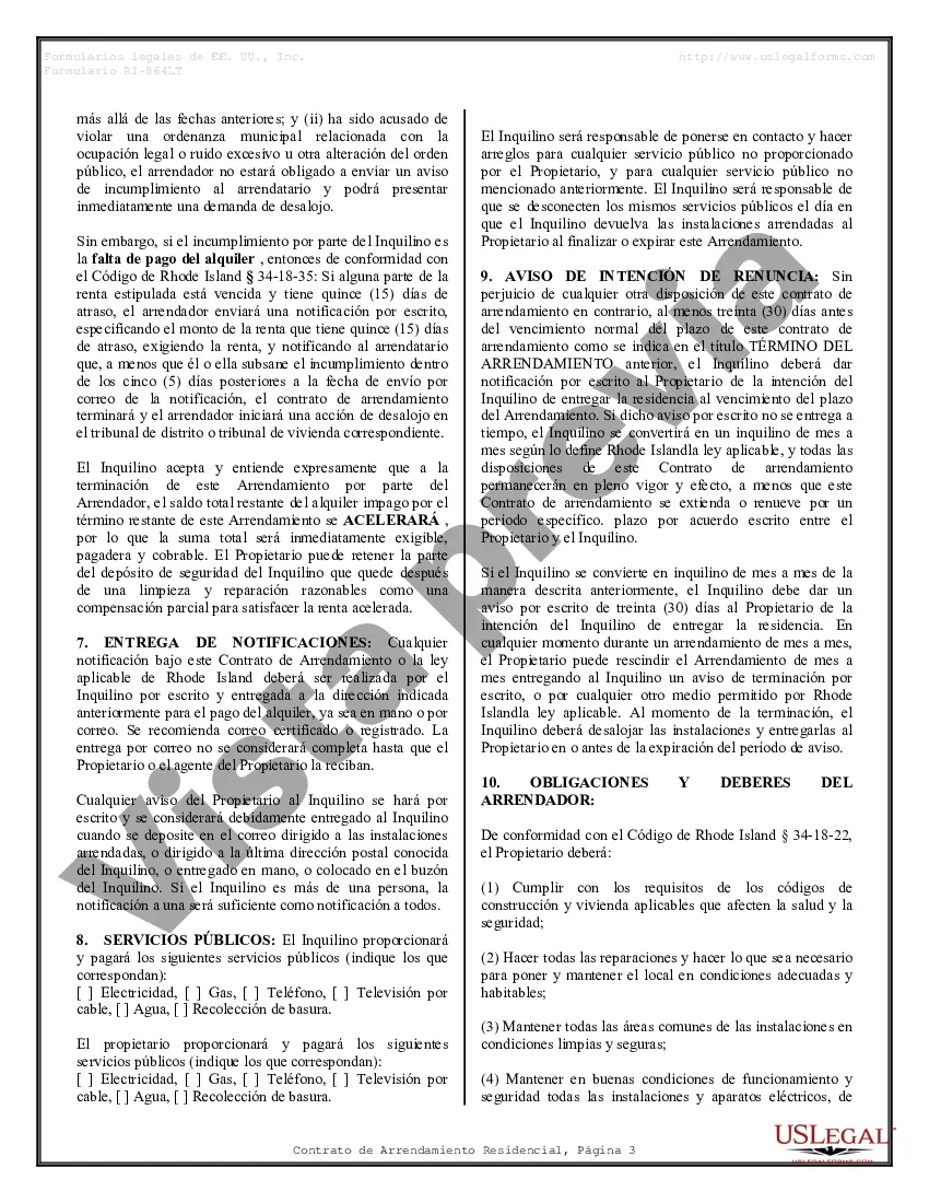 Preview Contrato de arrendamiento de alquiler residencial