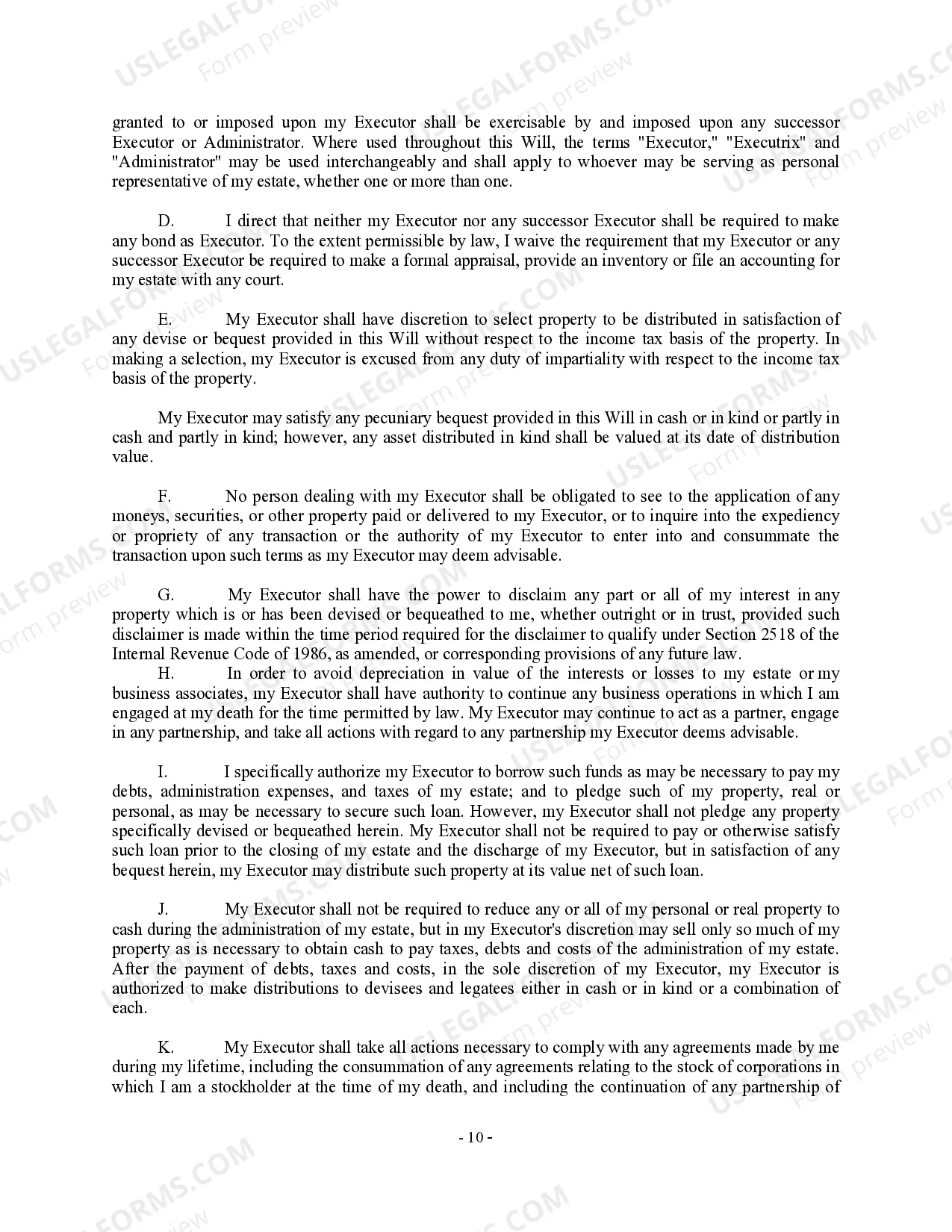 Preview Complex Will with Credit Shelter Marital Trust for Large Estates