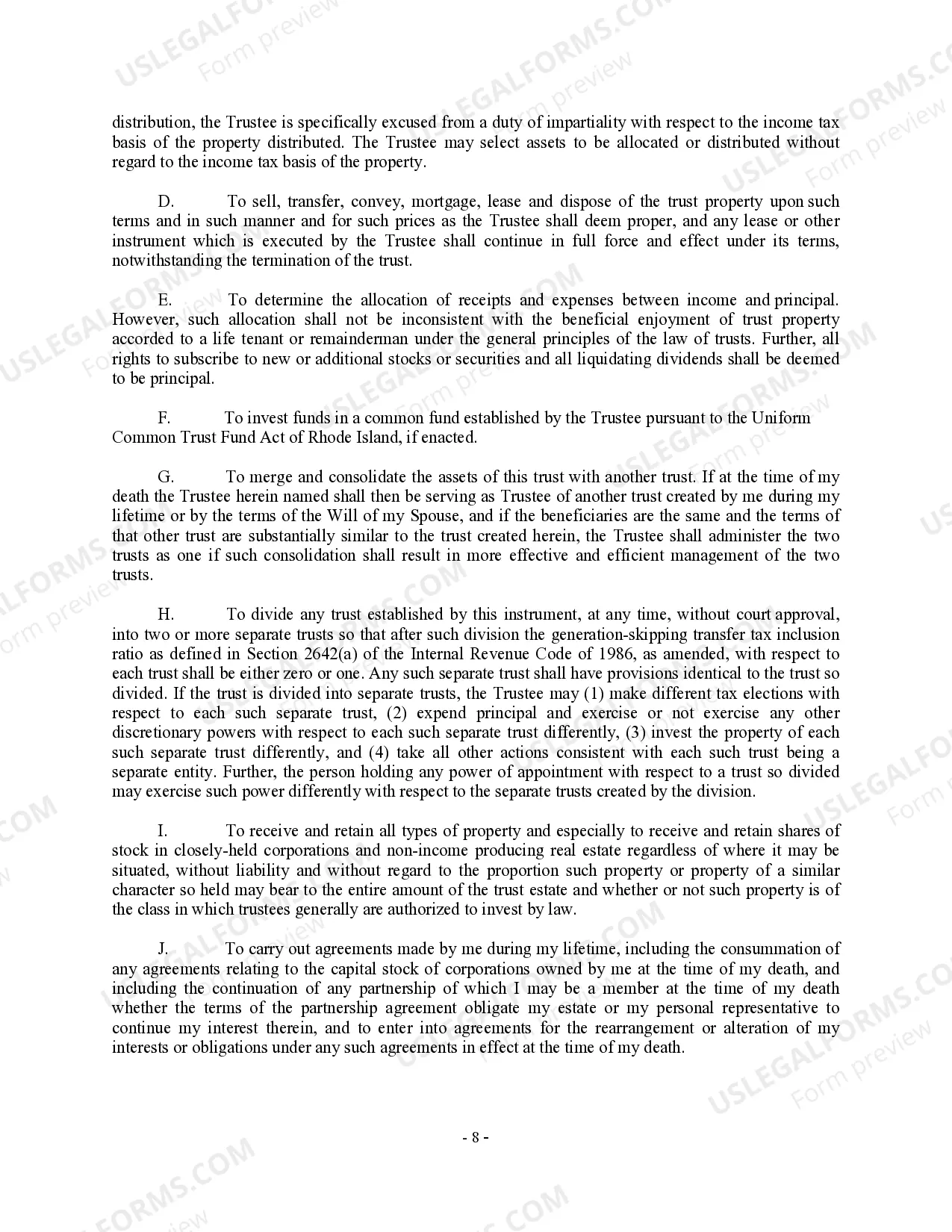 Preview Complex Will with Credit Shelter Marital Trust for Large Estates