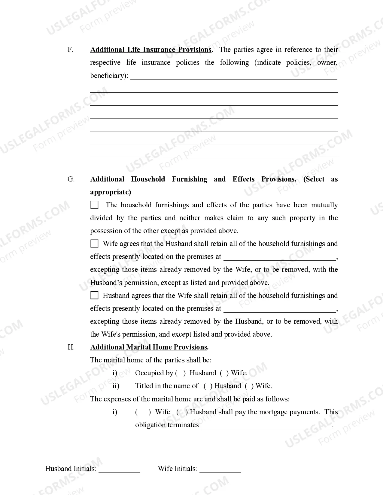 Preview Marital Domestic Separation and Property Settlement Agreement Minor Children Parties May have Joint Property or Debts where Divorce Action Filed