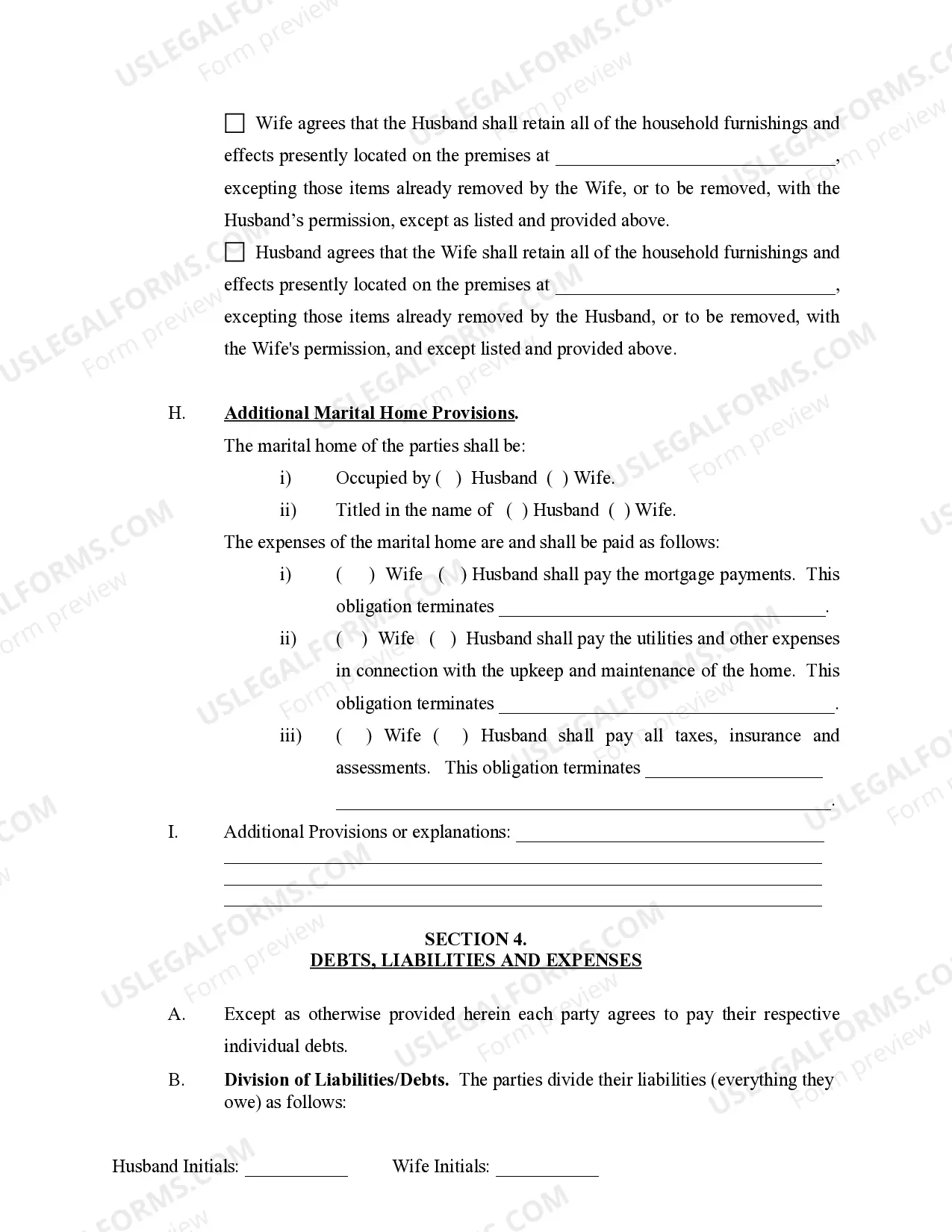 Preview Marital Domestic Separation and Property Settlement Agreement Adult Children Parties May have Joint Property or Debts where Divorce Action Filed