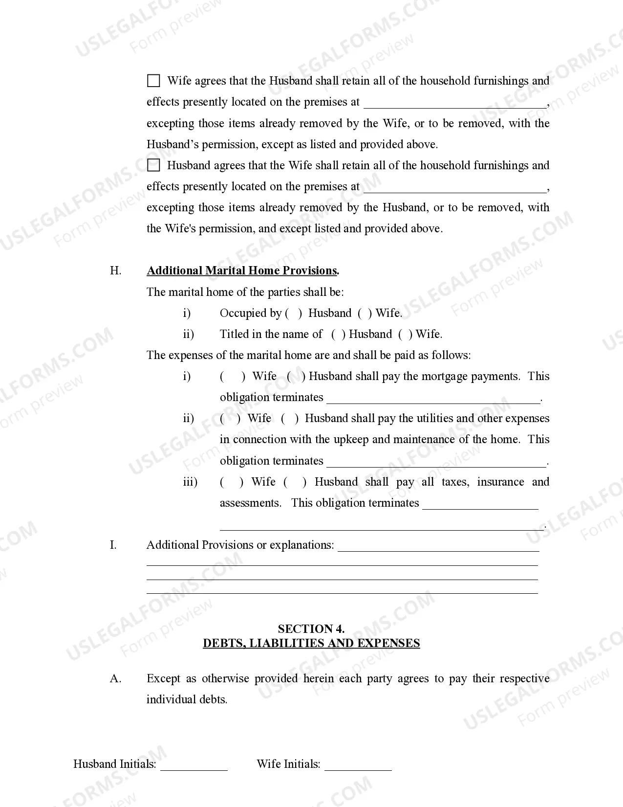 Preview Marital Domestic Separation and Property Settlement Agreement Adult Children Parties May have Joint Property or Debts effective Immediately