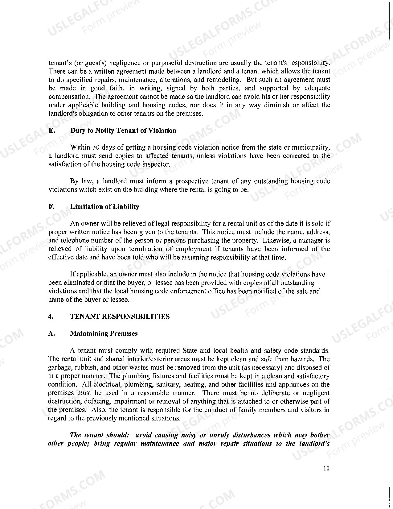 Preview The Rhode Island Landlord-Tenant Handbook