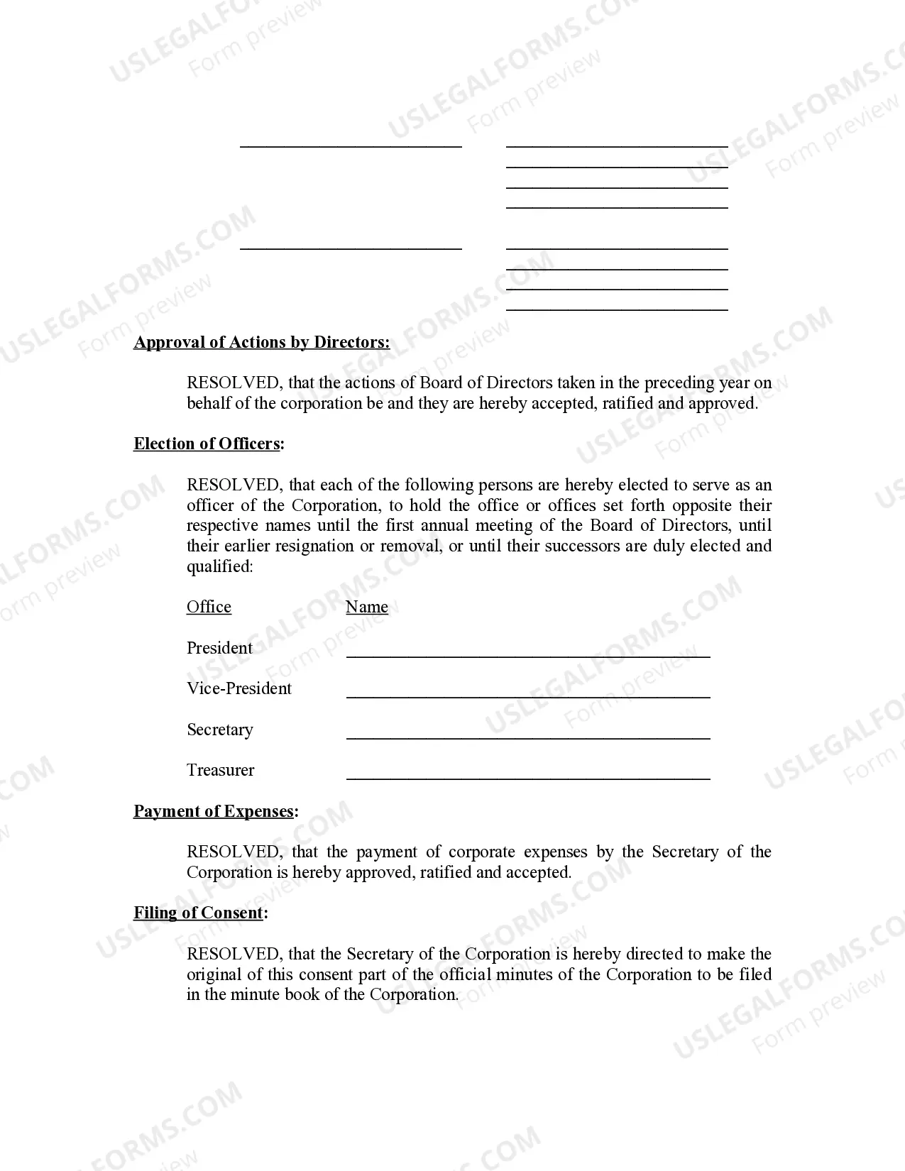 Preview Annual Minutes